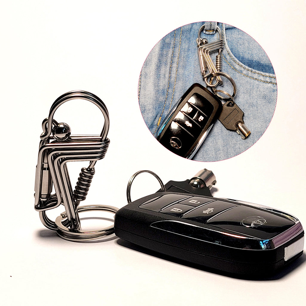 Bird style wire keychain