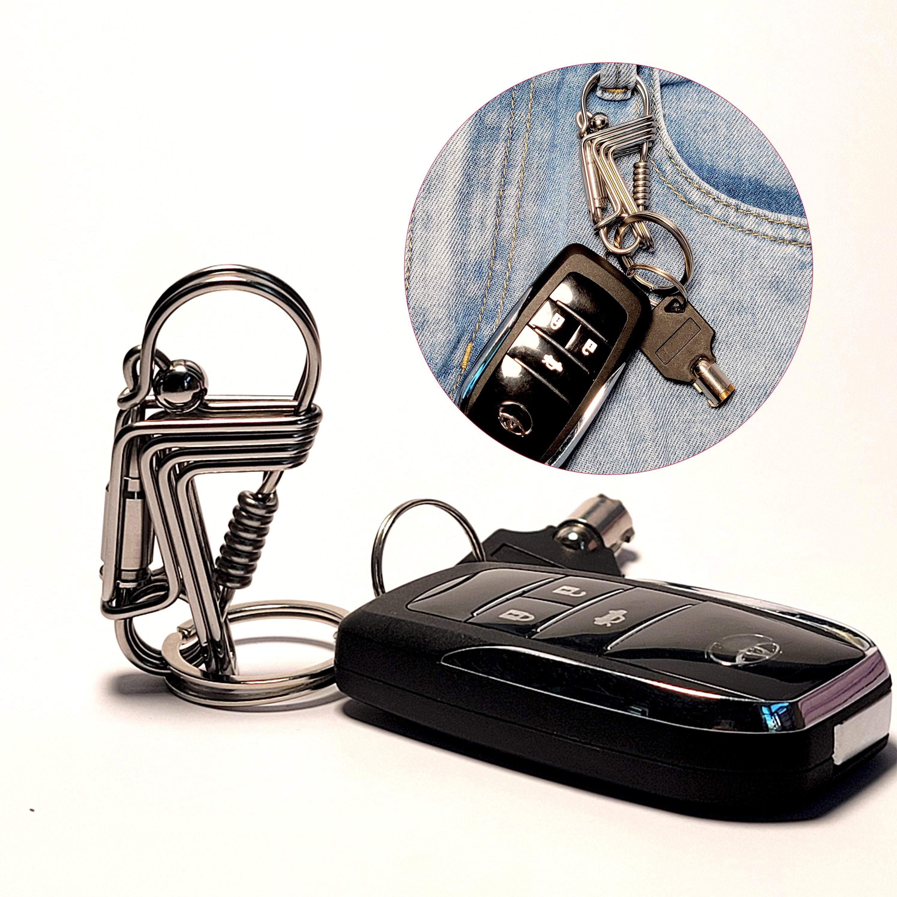 Bird style wire keychain