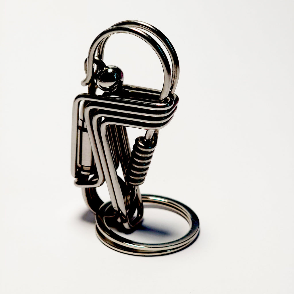 Bird style wire keychain