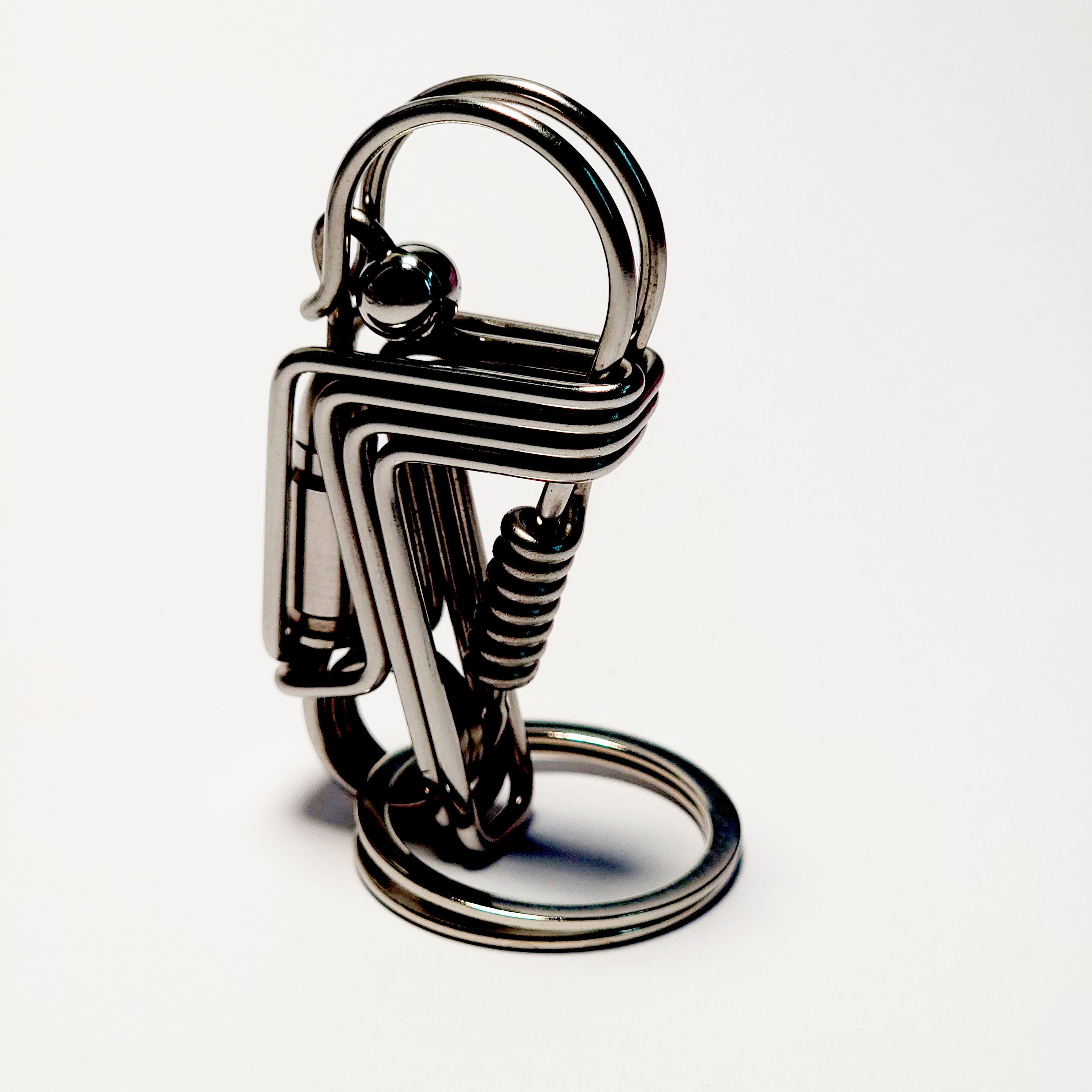 Bird style wire keychain