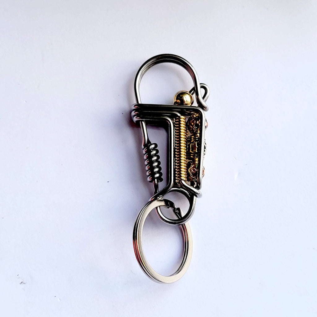 Cute Lucky Bird Wire Wrapped KeyChain Hook