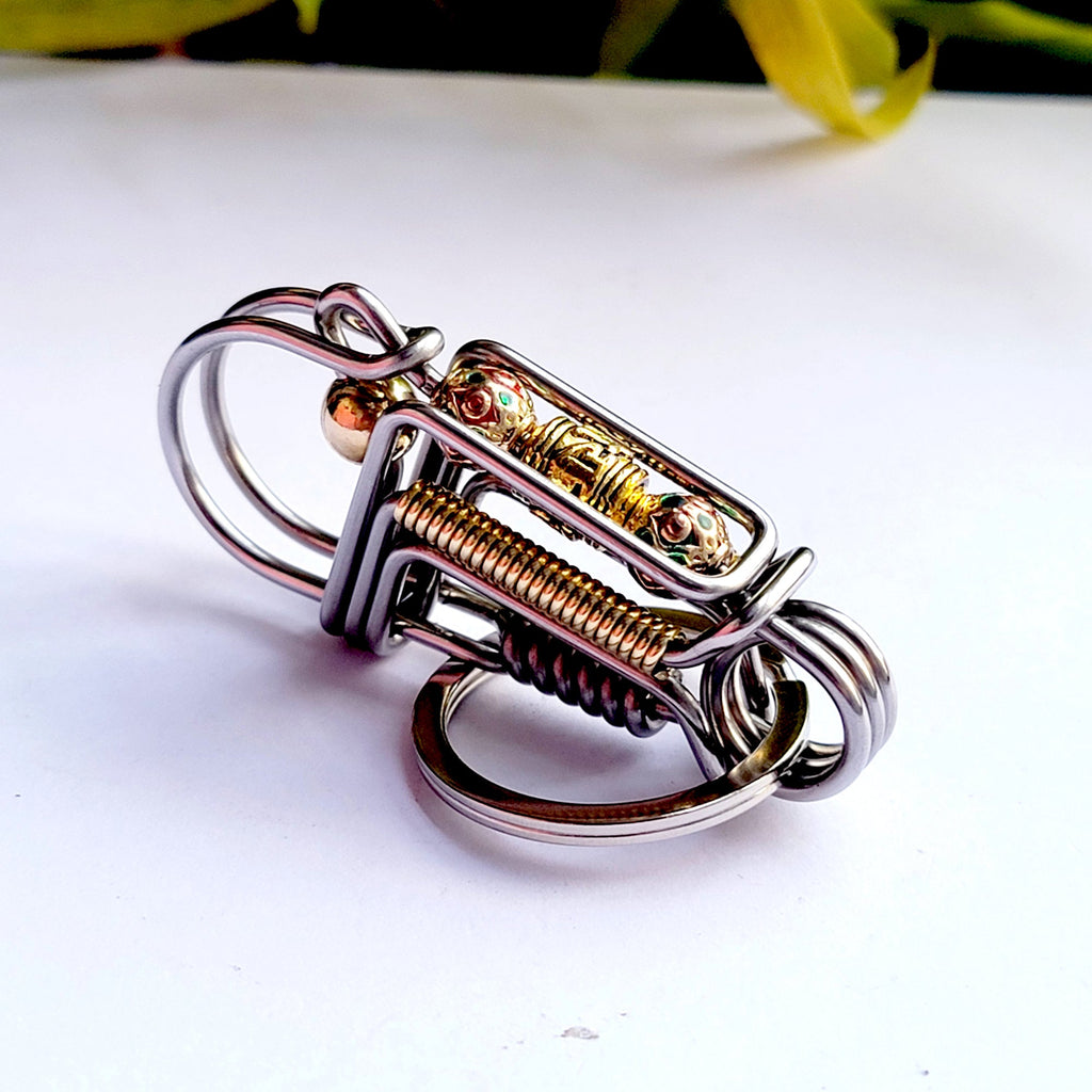 Cute Lucky Bird Wire Wrapped KeyChain Hook