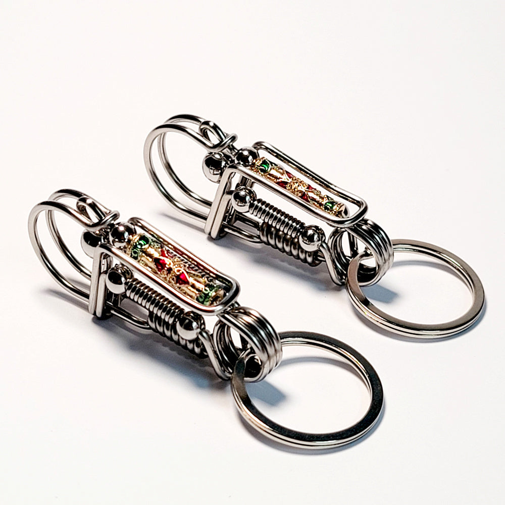 Cute Lucky Beads Wire Wrapped Key Chain Hook