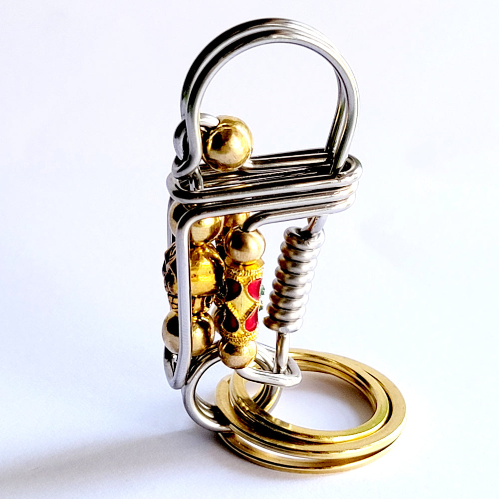 Skull Punk Style Creative Novelty Wire Wrap Making Keychain Hooks