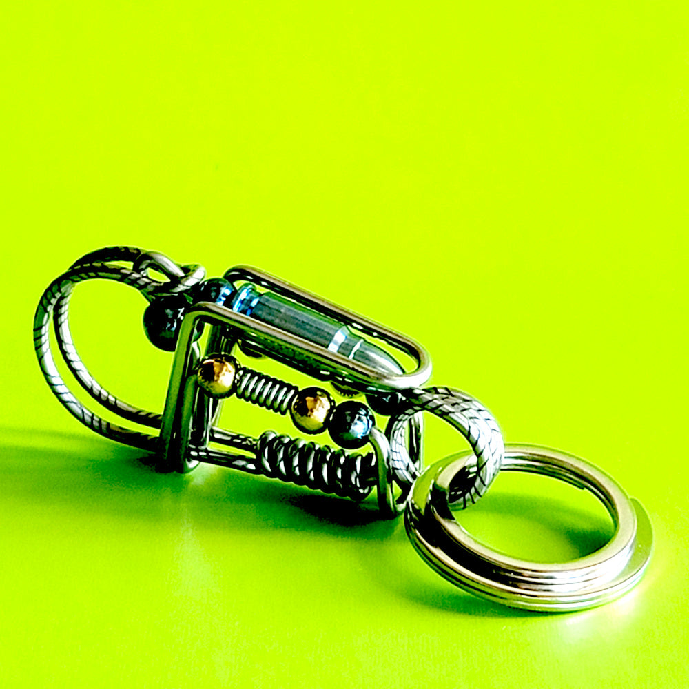 Patterned Engraved Handmade Stainless Steel Wire Key Hook Gifts