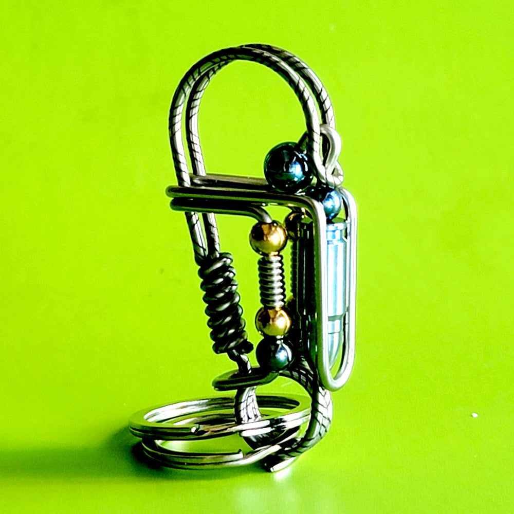 Patterned Engraved Handmade Stainless Steel Wire Key Hook Gifts