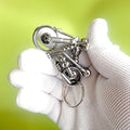 Creative Handamde Steel Wire-Wrapped  Motorcycle Backpack Keychains